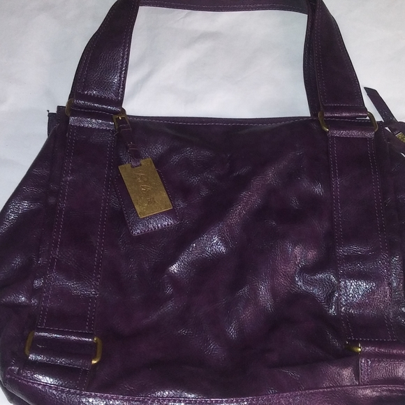 Relic Handbags - Relic Purple Leather Shoulder Bag